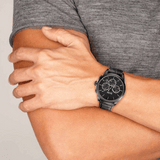  Shop Authentic Hugo Boss Onyx Black Dial Black Leather Strap Watch for Men - 1513367 - Luxxuri