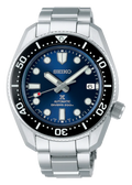 Seiko Prospex Marinemaster Automatic Scuba Divers Blue Dial Silver Steel Strap Watch for Men - SPB187J1