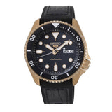  Shop Authentic Seiko 5 Sport SKX Automatic Black Dial Black Silicone Strap Watch For Men - SRPD76K1 - Luxxuri