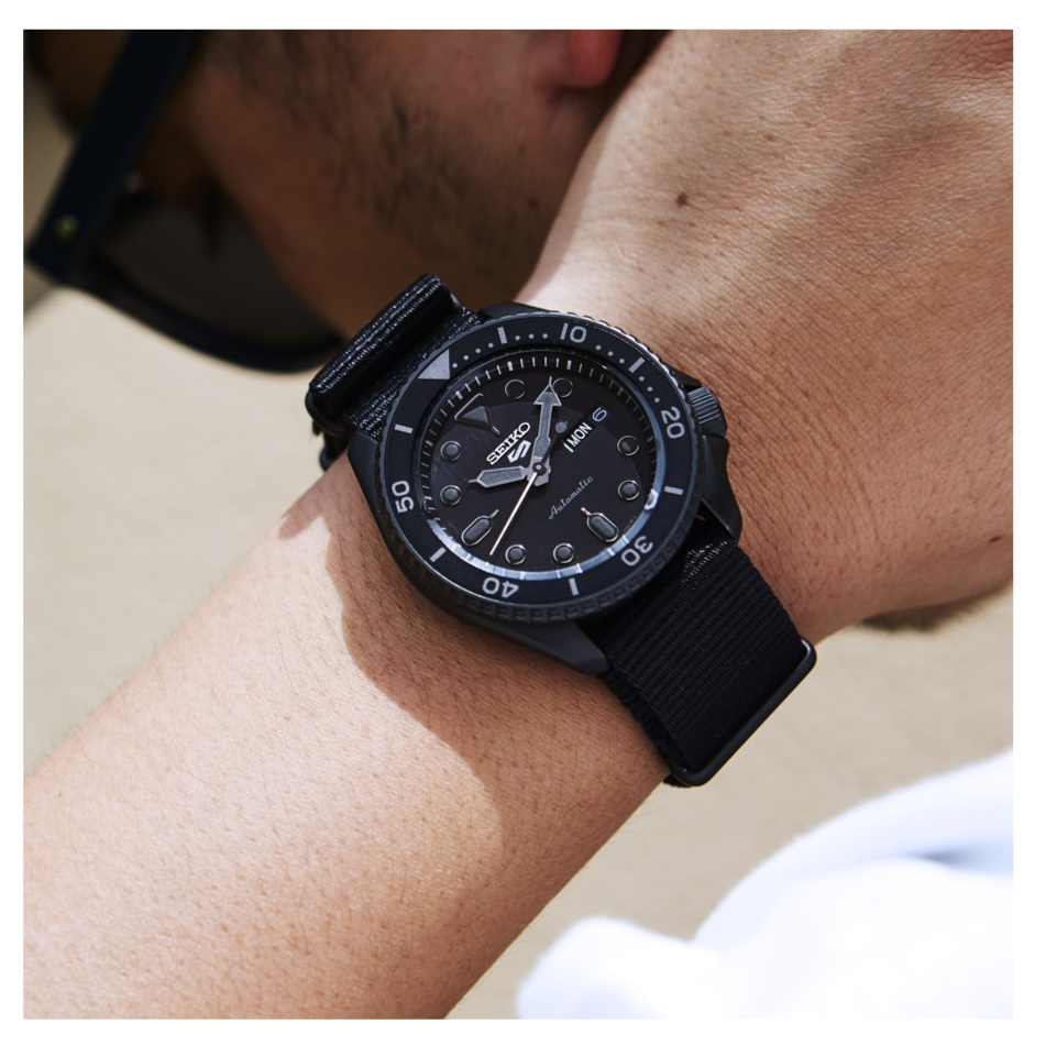  Shop Authentic Seiko 5 Sports Automatic Black Dial Black NATO Strap Watch For Men - SRPD79K1 - Luxxuri