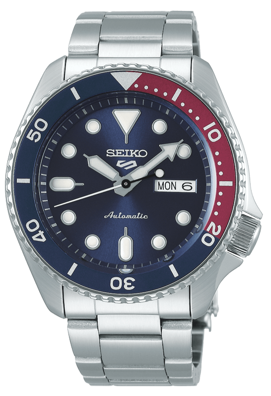  Shop Authentic Seiko 5 Sports Automatic Blue Dial Silver Steel Strap Watch For Men - SRPD53K1 - Luxxuri