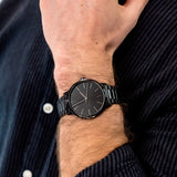  Shop Authentic Armani Exchange Cayde Analog Black Dial Black Steel Strap Watch For Men - AX2701 - Luxxuri