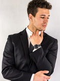  Shop Authentic Emporio Armani Renato Analog Black Dial Black Leather Strap Watch For Men - AR11186 - Luxxuri