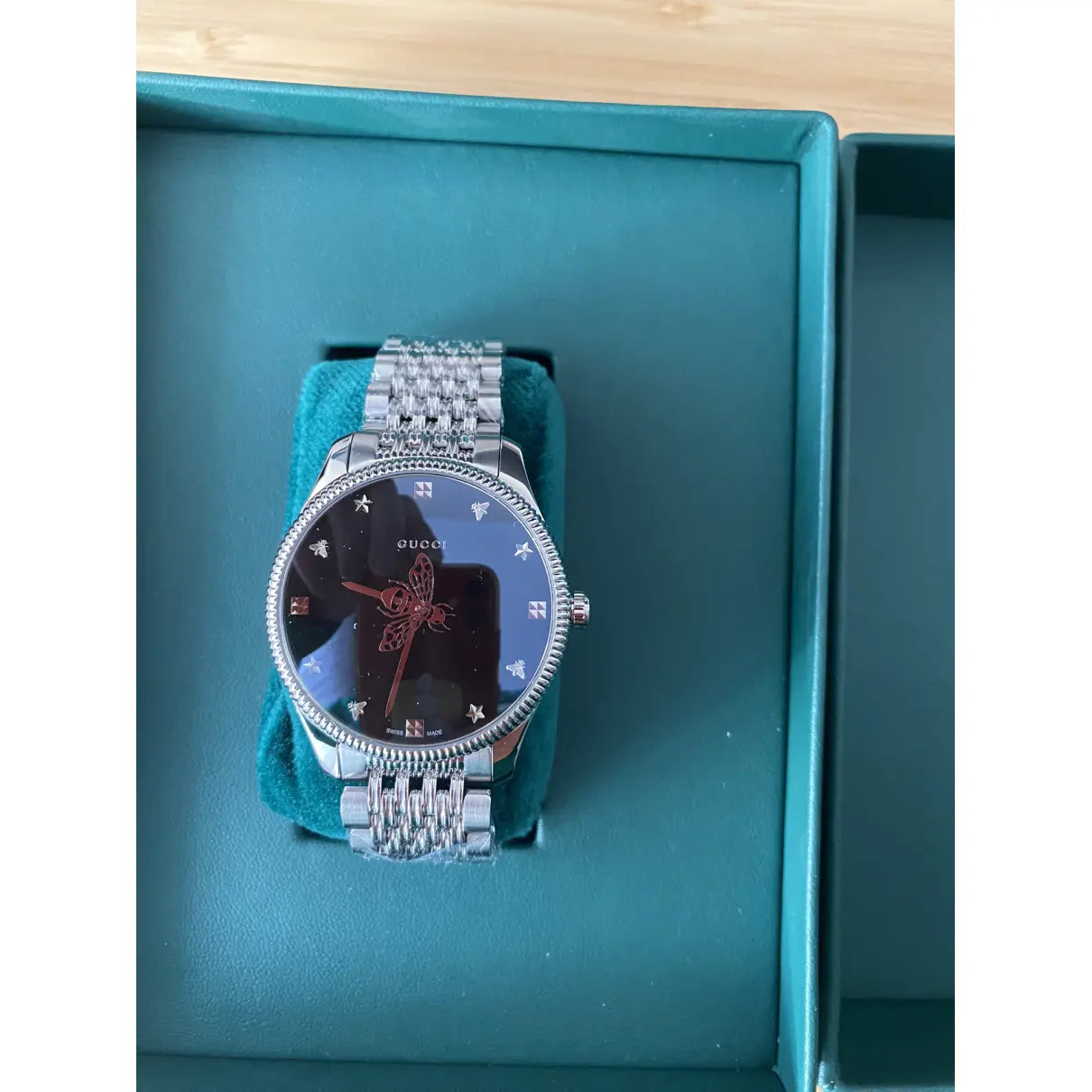  Shop Authentic Gucci G Timeless Automatic Black Dial Silver Steel Strap Watch For Men - YA126353 - Luxxuri
