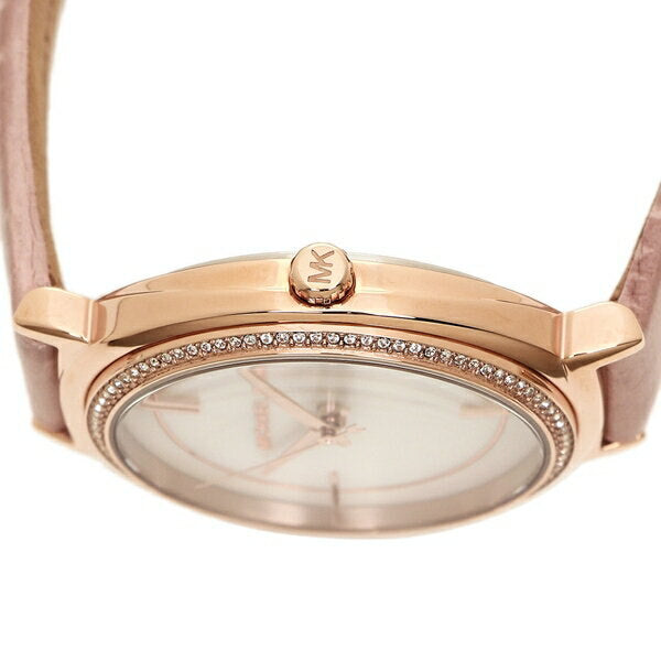  Shop Authentic Michael Kors Cinthia Mother of Pearl Dial Pink Leather Strap Watch for Women - MK2663 - Luxxuri