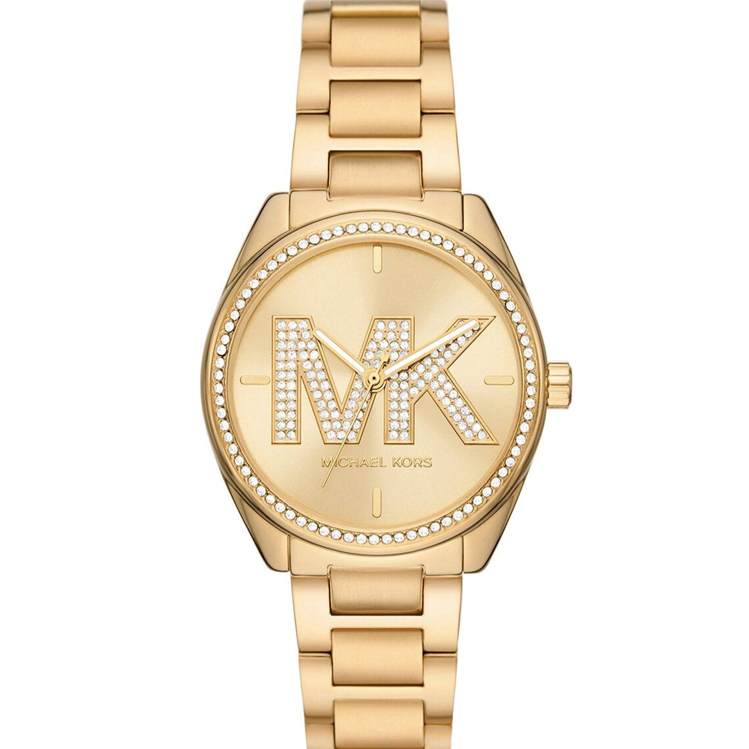  Shop Authentic Michael Kors Janelle Quartz Gold Dial Gold Steel Strap Watch For Women - MK7381 - Luxxuri