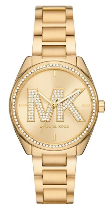 Shop Authentic Michael Kors Janelle Quartz Gold Dial Gold Steel Strap Watch For Women - MK7381 - Luxxuri