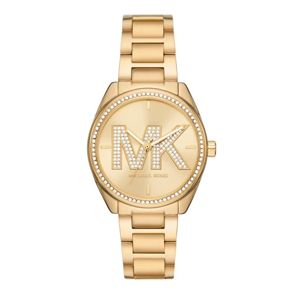  Shop Authentic Michael Kors Janelle Quartz Gold Dial Gold Steel Strap Watch For Women - MK7381 - Luxxuri