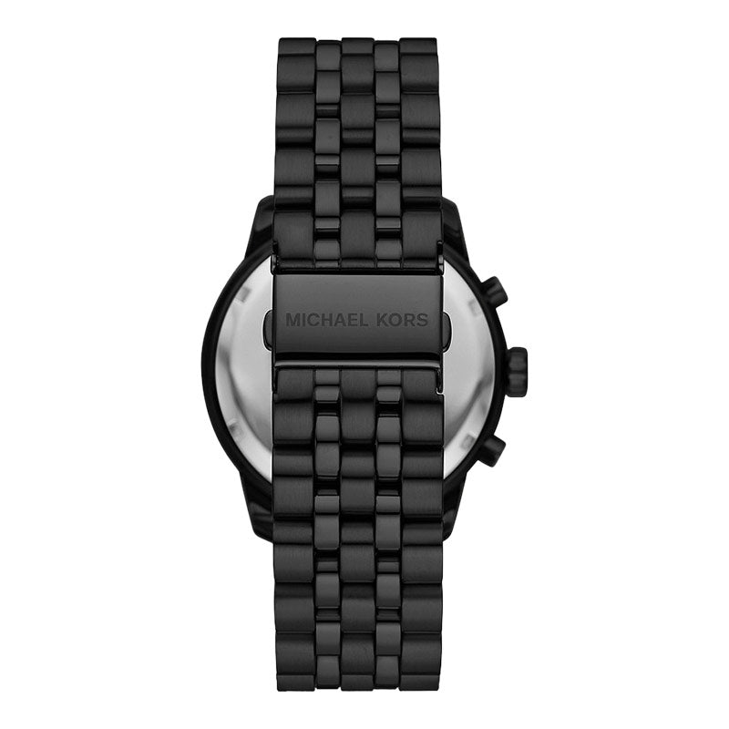  Shop Authentic Michael Kors Cunningham Chronograph Black Dial Black Steel Strap Watch For Men - MK8965 - Luxxuri