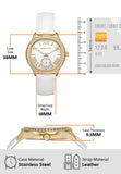  Shop Authentic Michael Kors Sage Three-Hand Mother of Pearl White Dial White Leather Strap Watch for Women - MK4818 - Luxxuri