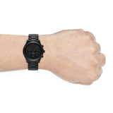  Shop Authentic Michael Kors Slim Runway Chronograph Black Dial Black Steel Strap Watch For Men - MK8919 - Luxxuri