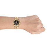  Shop Authentic Michael Kors Bradshaw Chronograph Black Dial Gold Steel Strap Watch For Women - MK6959 - Luxxuri
