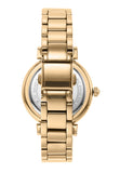  Shop Authentic Michael Kors Abbey Three-Hand Analog White Dial Gold Steel Strap Watch for Women - MK4615 - Luxxuri
