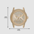  Shop Authentic Michael Kors Ritz Pave Crystals Gold Dial Gold Steel Strap Watch for Women - MK6862 - Luxxuri