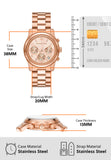  Shop Authentic Michael Kors Runway Chronograph Rose Gold Dial Rose Gold Steel Strap Watch For Women - MK7324 - Luxxuri