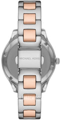  Shop Authentic Michael Kors Liliane Quartz Mother of Pearl White Dial Two Tone Steel Strap Watch For Women - MK1048 - Luxxuri