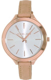  Shop Authentic Michael Kors Runway Slim Quartz White Dial Beige Leather Strap Watch For Women - MK2284 - Luxxuri