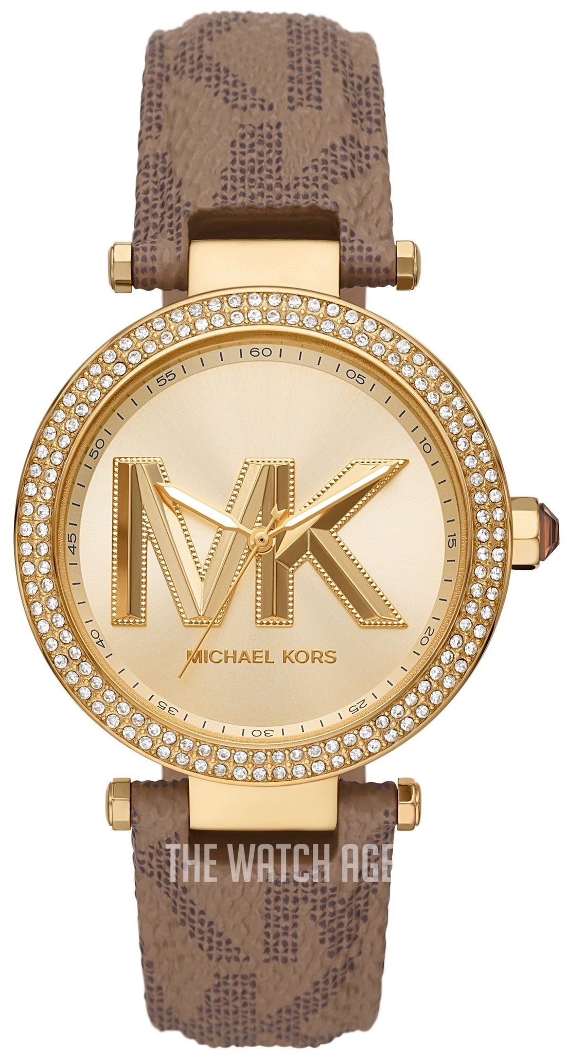  Shop Authentic Michael Kors Parker Three Hand Gold Dial Brown Leather Strap Watch For Women - MK2973 - Luxxuri