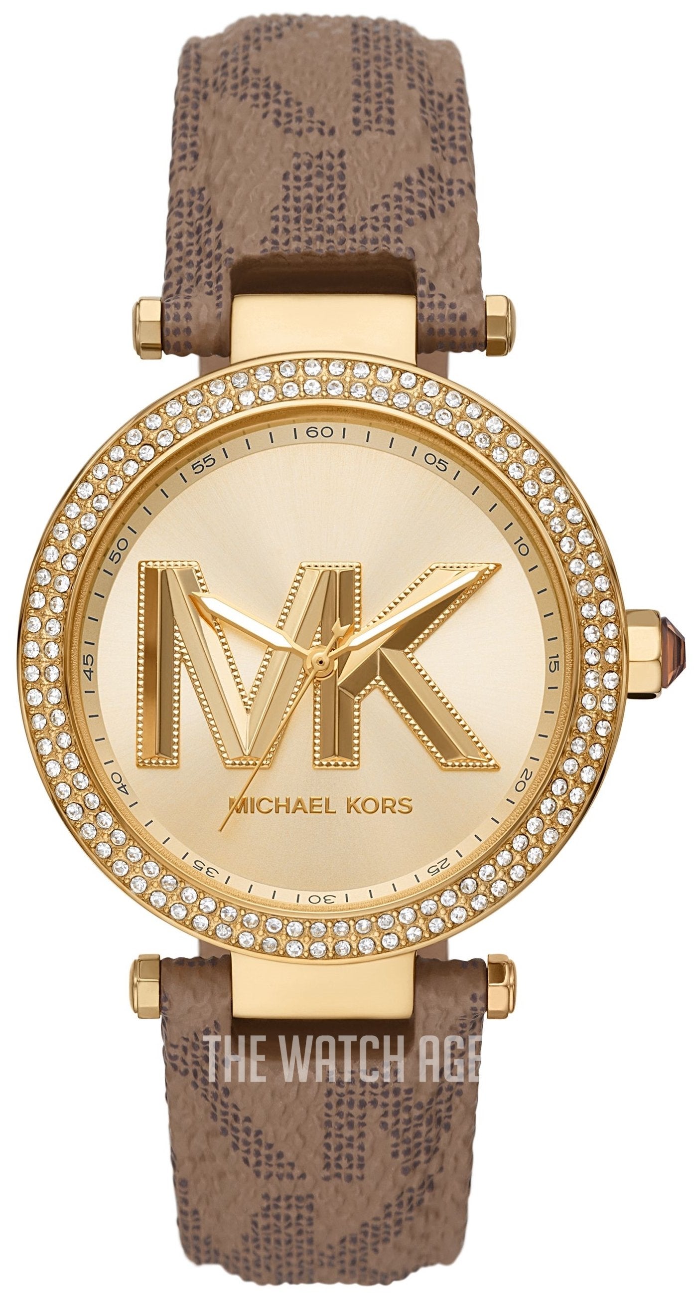  Shop Authentic Michael Kors Parker Three Hand Gold Dial Brown Leather Strap Watch For Women - MK2973 - Luxxuri