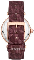  Shop Authentic Michael Kors Parker Rose Gold Dial Maroon Leather Strap Watch For Women - MK2974 - Luxxuri