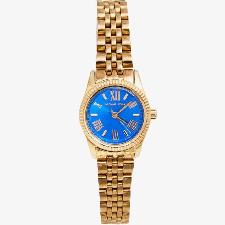  Shop Authentic Michael Kors Lexington Quartz Blue Dial Rose Gold Steel Strap Watch For Women - MK3272 - Luxxuri