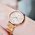  Shop Authentic Michael Kors Jaryn Quartz Rose Gold Dial Rose Gold Steel Strap Watch For Women - MK3501 - Luxxuri