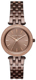  Shop Authentic Michael Kors Darci Quartz Brown Dial Brown Steel Strap Watch For Women - MK3553 - Luxxuri