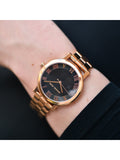  Shop Authentic Michael Kors Noire Black Dial Rose Gold Steel Strap Watch for Women - MK3585 - Luxxuri