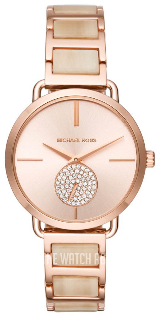  Shop Authentic Michael Kors Portia Quartz Rose Gold Dial Rose Gold Steel Strap Watch For Women - MK3678 - Luxxuri