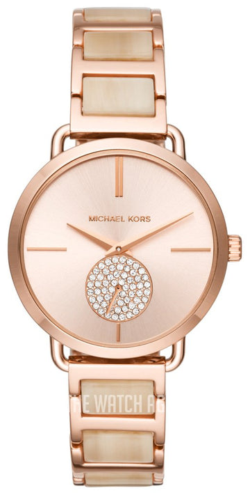  Shop Authentic Michael Kors Portia Quartz Rose Gold Dial Rose Gold Steel Strap Watch For Women - MK3678 - Luxxuri
