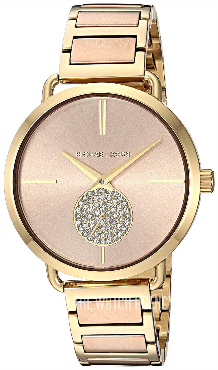  Shop Authentic Michael Kors Portia Rose Gold Dial Two Tone Steel Strap Watch for Women - MK3706 - Luxxuri