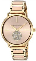  Shop Authentic Michael Kors Portia Rose Gold Dial Two Tone Steel Strap Watch for Women - MK3706 - Luxxuri