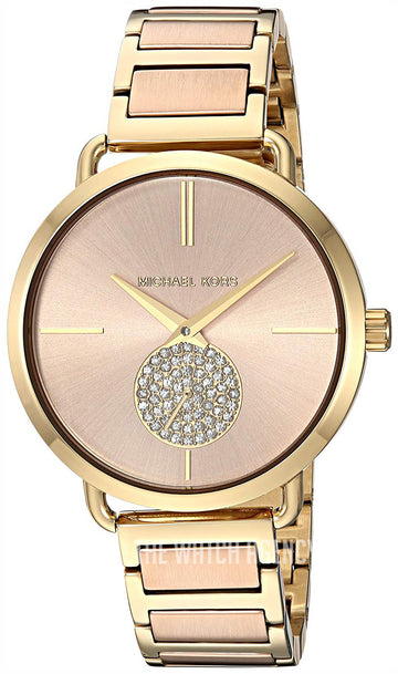  Shop Authentic Michael Kors Portia Rose Gold Dial Two Tone Steel Strap Watch for Women - MK3706 - Luxxuri