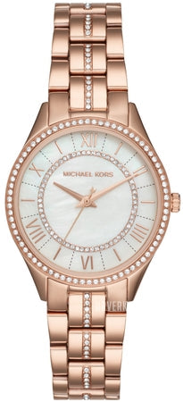  Shop Authentic Michael Kors Lauryn Mother of Pearl Dial Rose Gold Steel Strap Watch for Women - MK3716 - Luxxuri