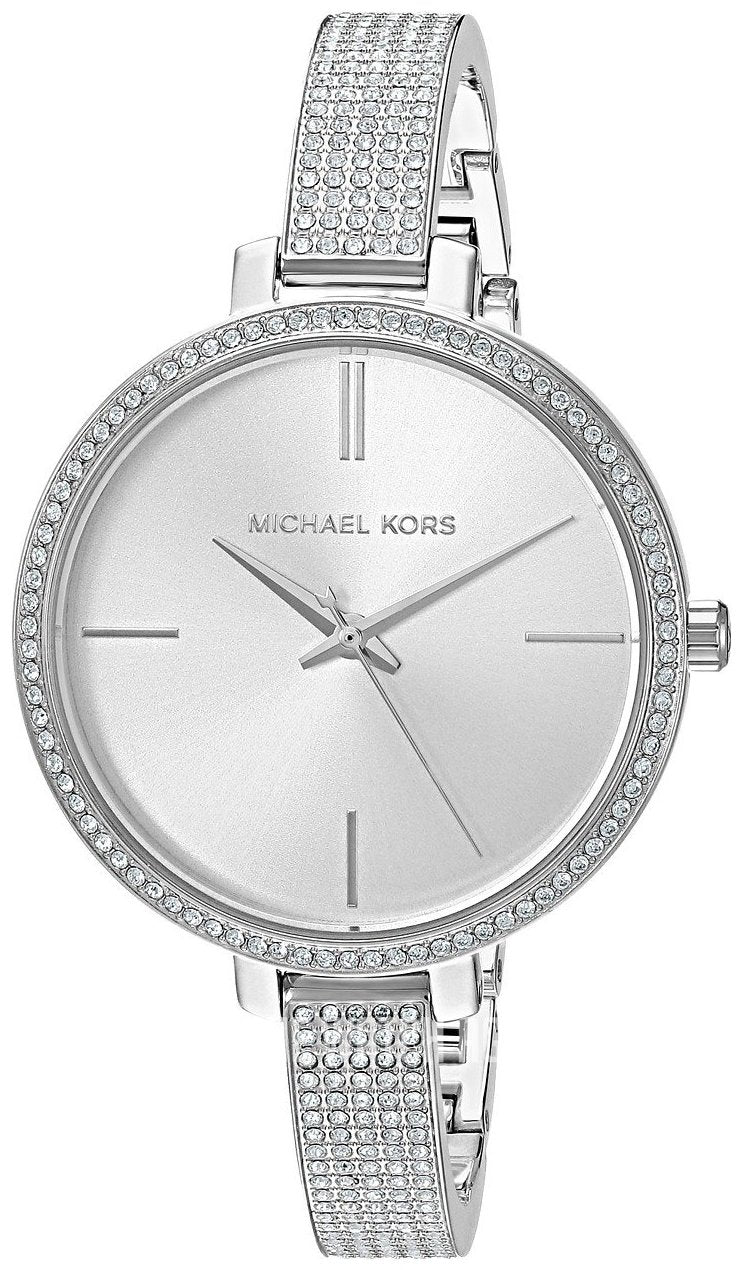  Shop Authentic Michael Kors Jaryn Quartz Silver Dial Silver Steel Strap Watch For Women - MK3783 - Luxxuri
