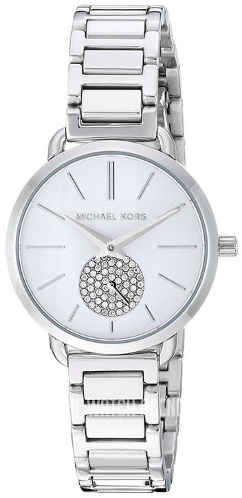  Shop Authentic Michael Kors Portia Quartz Silver Dial Silver Steel Strap Watch For Women - MK3837 - Luxxuri