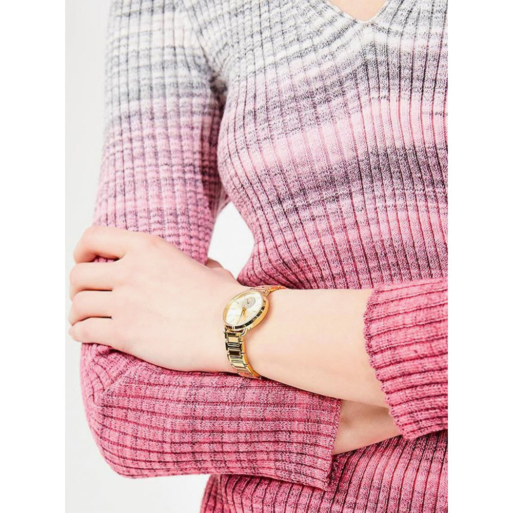  Shop Authentic Michael Kors Portia Quartz Gold Dial Gold Steel Strap Watch For Women - MK3838 - Luxxuri