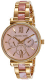 Shop Authentic Michael Kors Sofie Crystals Mother of Pearl Pink Dial Two Tone Steel Strap Watch For Women - MK4344 - Luxxuri