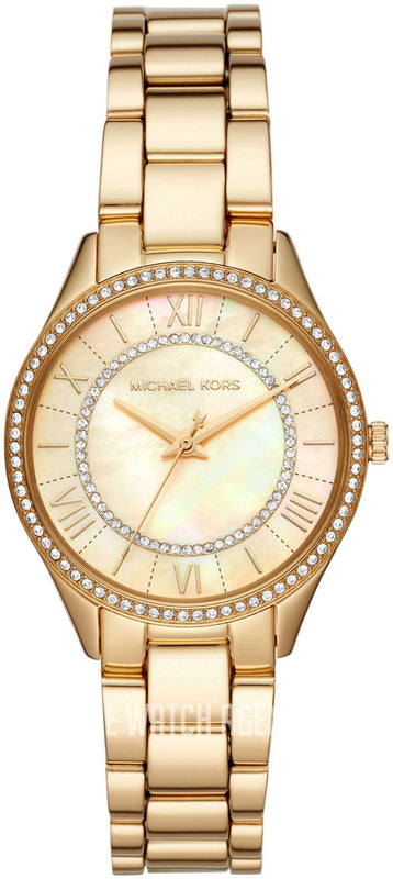  Shop Authentic Michael Kors Lauryn Quartz Mother of Pearl Gold Dial Gold Steel Strap Watch For Women - MK4490 - Luxxuri