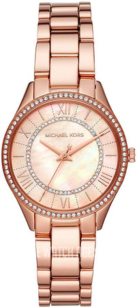 Shop Authentic Michael Kors Lauryn Mother of Pearl Dial Rose Gold Dial Rose Gold Steel Strap Watch For Women - MK4491 - Luxxuri