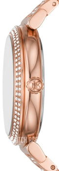  Shop Authentic Michael Kors Abbey Three-Hand Analog Crystals Rose Gold Dial Rose Gold Steel Strap Watch for Women - MK4617 - Luxxuri