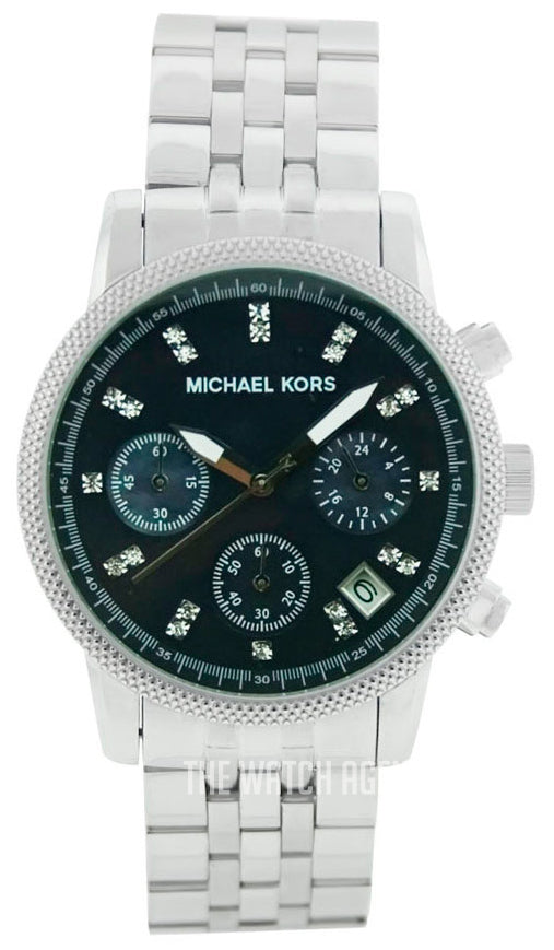  Shop Authentic Michael Kors Jet Set Chronograph Blue Dial Silver Steel Strap Watch for Women - MK5021 - Luxxuri