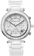  Shop Authentic Michael Kors Parker White Dial White Leather Strap Watch for Women - MK5848 - Luxxuri