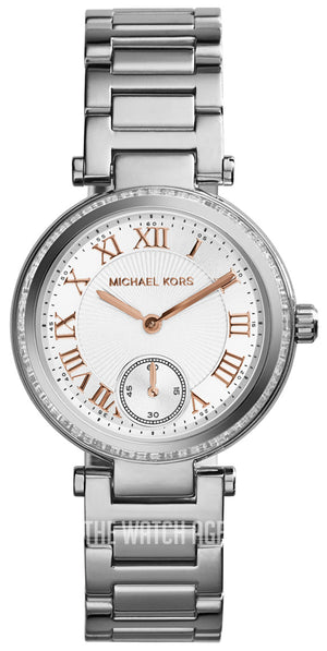  Shop Authentic Michael Kors Skylar Quartz White Dial Silver Steel Strap Watch For Women - MK5970 - Luxxuri
