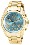  Shop Authentic Michael Kors Bradshaw Chronograph Blue Dial Gold Steel Strap Watch For Women - MK5975 - Luxxuri