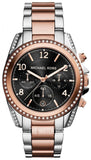  Shop Authentic Michael Kors Blair Chronograph Black Dial Two Tone Steel Strap Watch For Women - MK6093 - Luxxuri