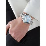  Shop Authentic Michael Kors Bradshaw Chronograph Blue Dial Silver Steel Strap Watch For Women - MK6098 - Luxxuri