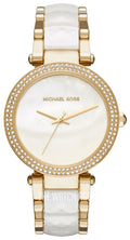  Shop Authentic Michael Kors Parker Mother of Pearl Dial Two Tone Steel Strap Watch for Women - MK6400 - Luxxuri