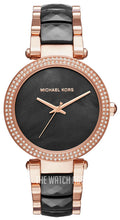  Shop Authentic Michael Kors Parker Mother of Pearl Black Dial Two Tone Steel Strap Watch for Women - MK6414 - Luxxuri