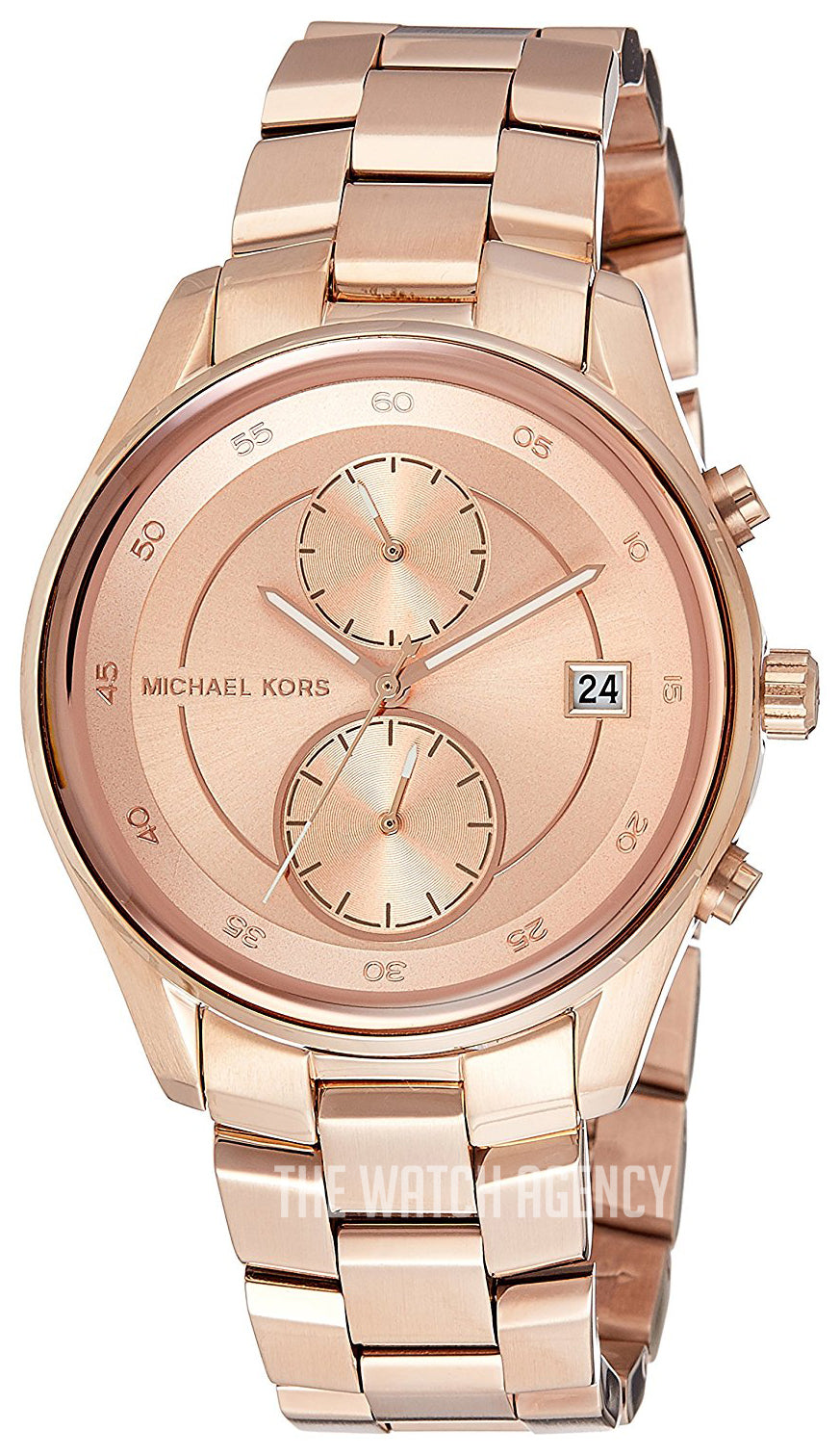  Shop Authentic Michael Kors Briar Quartz Rose Gold Dial Rose Gold Steel Strap Watch For Women - MK6465 - Luxxuri